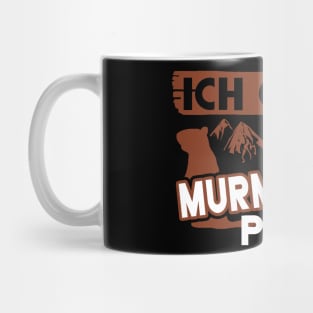 lustiger Murmeltier Alpen Musik Spruch pfeiffen Mug